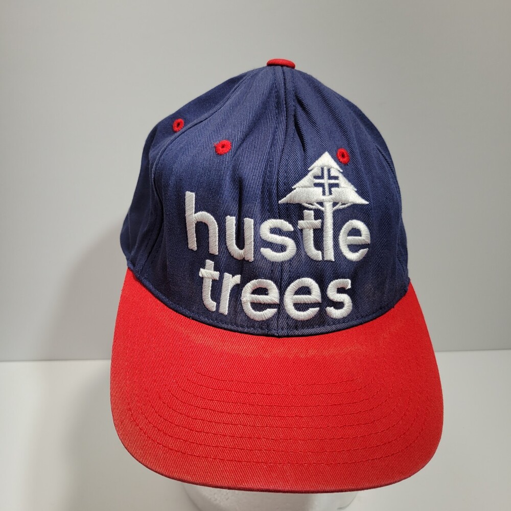 LRG True Heads Hat Cap Snapback Red Blue Baseball Hiker Hiking Hustle Trees Mens